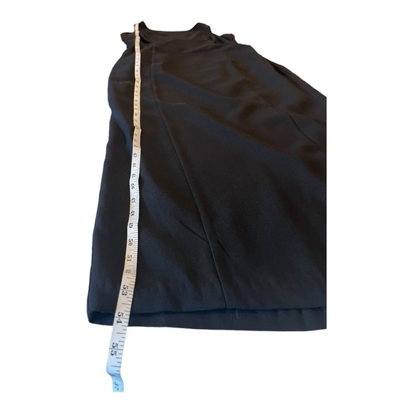 Betsy & Adam Black Mesh V Back Oversized Bow Rhinestone Occasion Party Dress - Picture 11 of 16